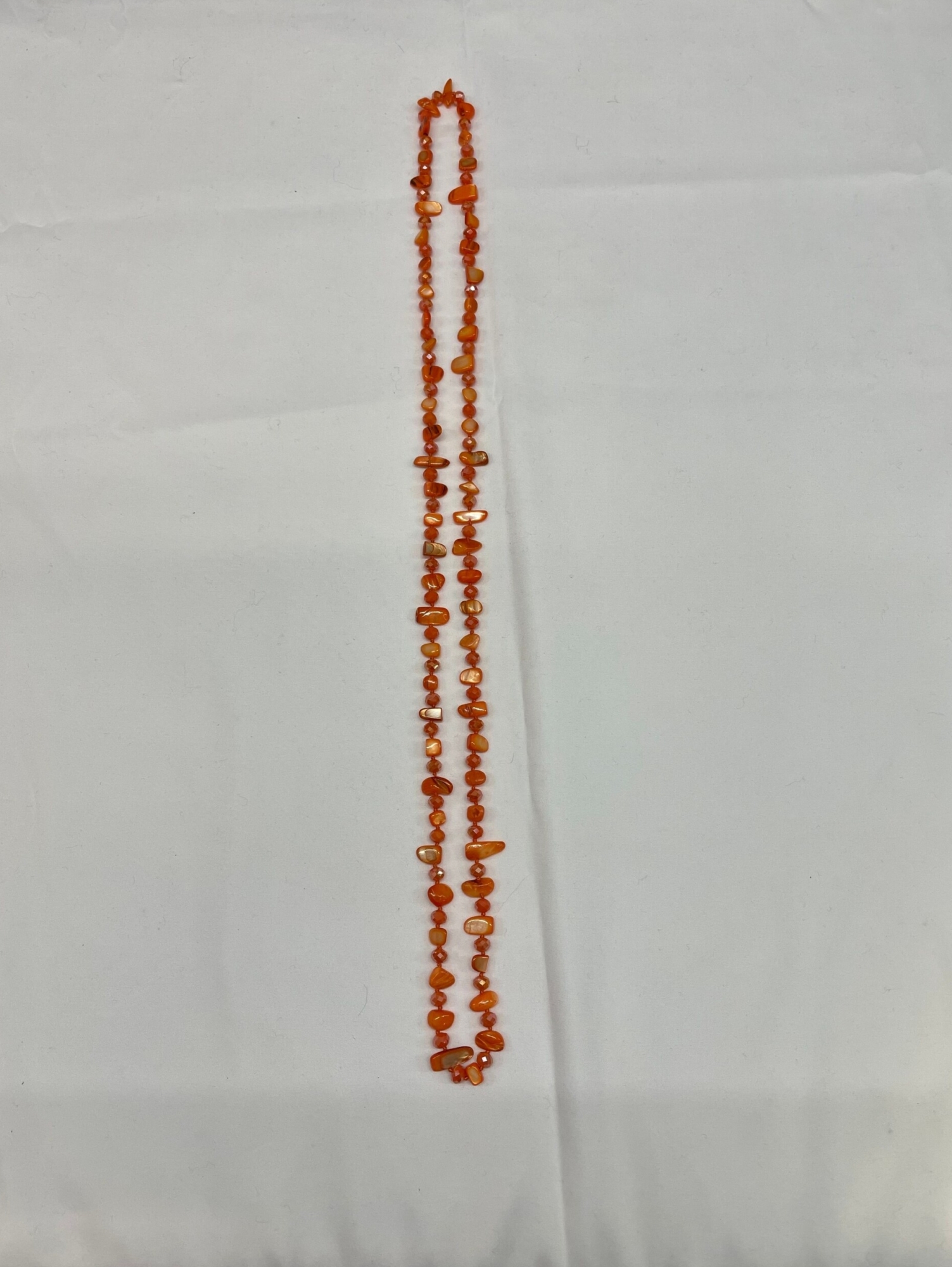 Collana in madreperla arancio