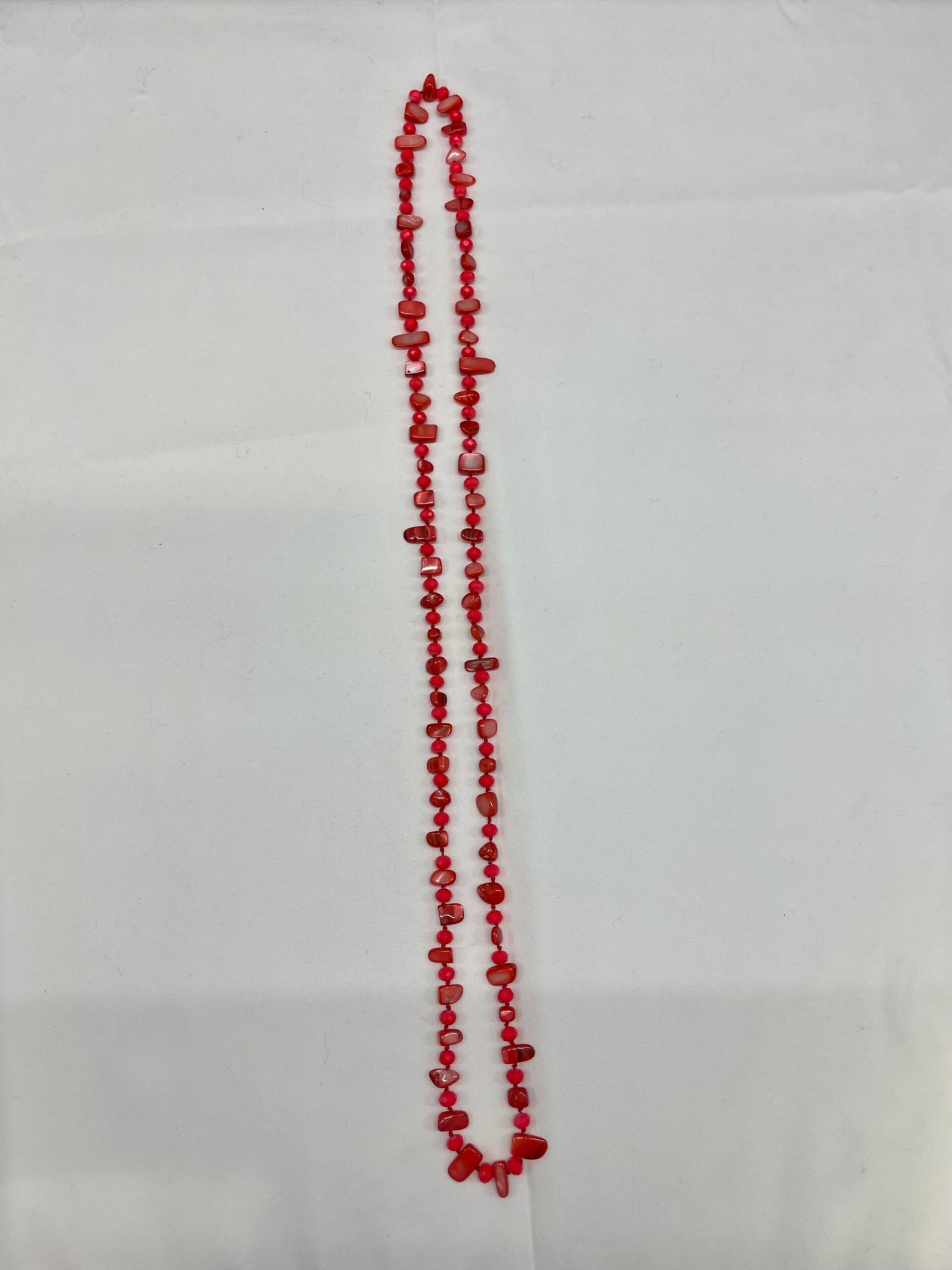 Collana in madreperla rosso