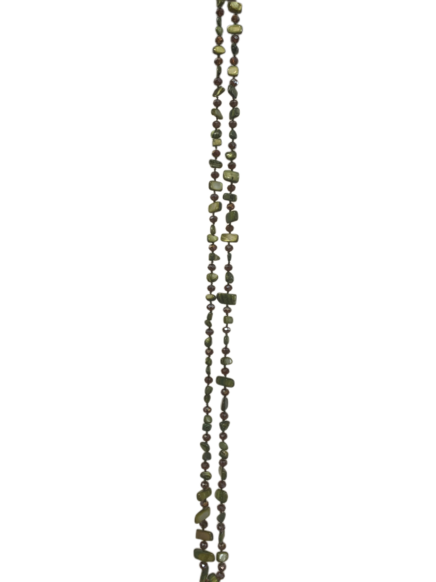 Collana lunga verde intenso