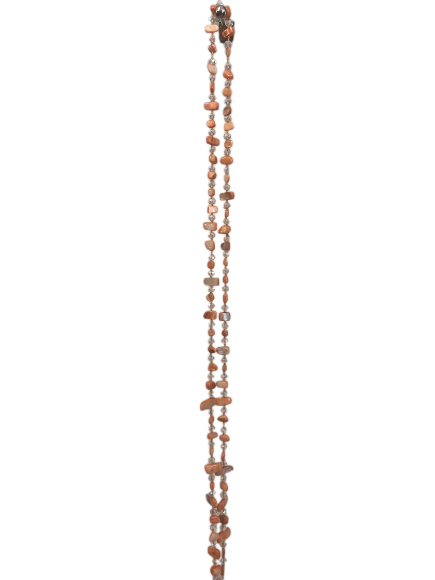 Collana lunga colori caldi