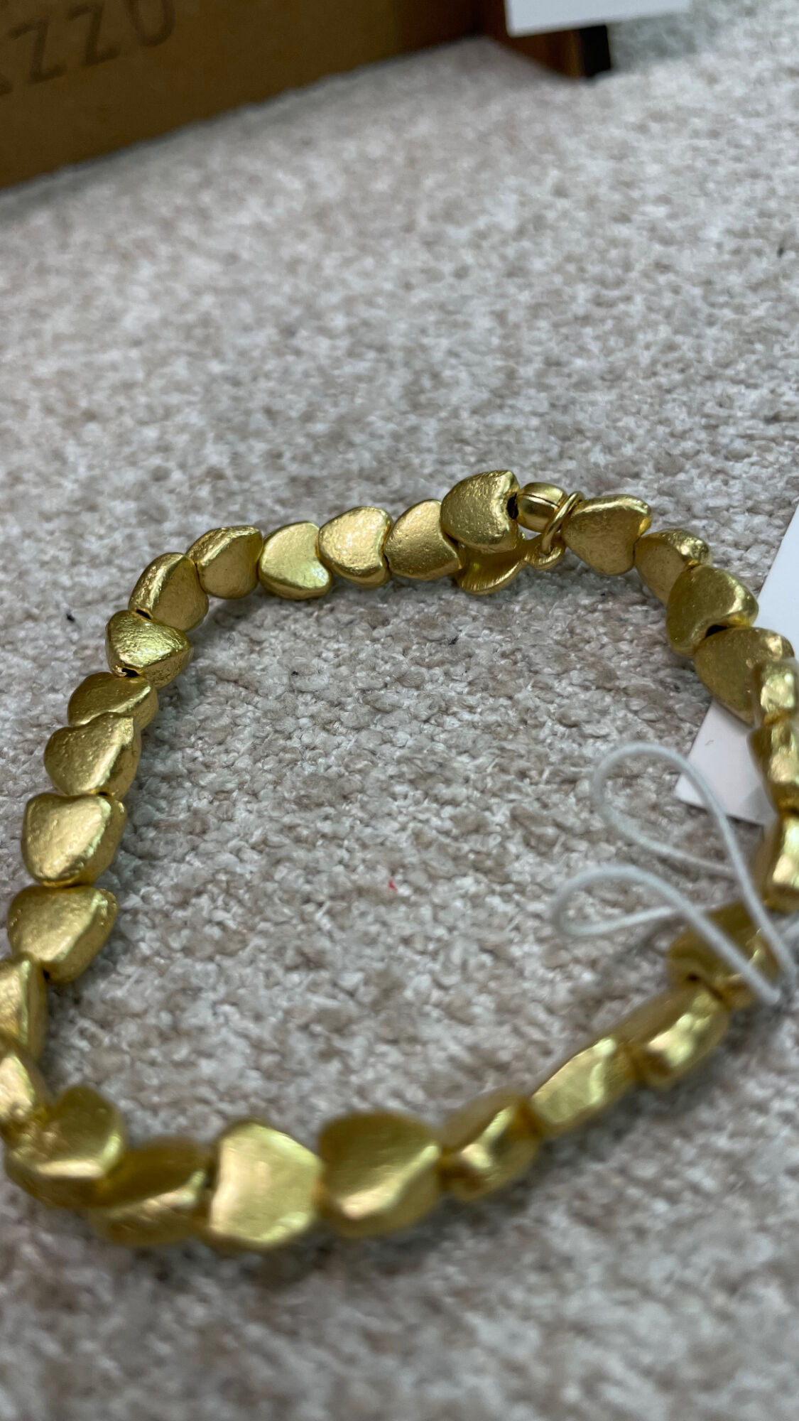 VESTOPAZZO BRACCIALE ELASTICO CUORI OTTONE - immagine 2