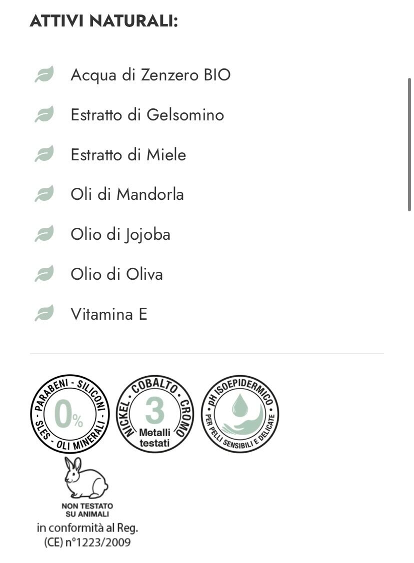 AMERIGO CREMA CORPO RIGENERANTE DOLCE ZENZERO - immagine 3