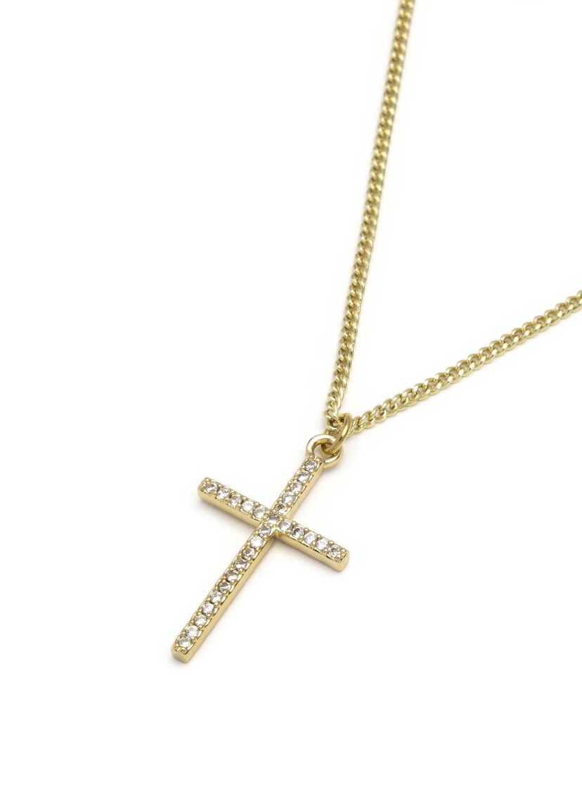 VESTOPAZZO COLLANA CROCE PAVE - immagine 2