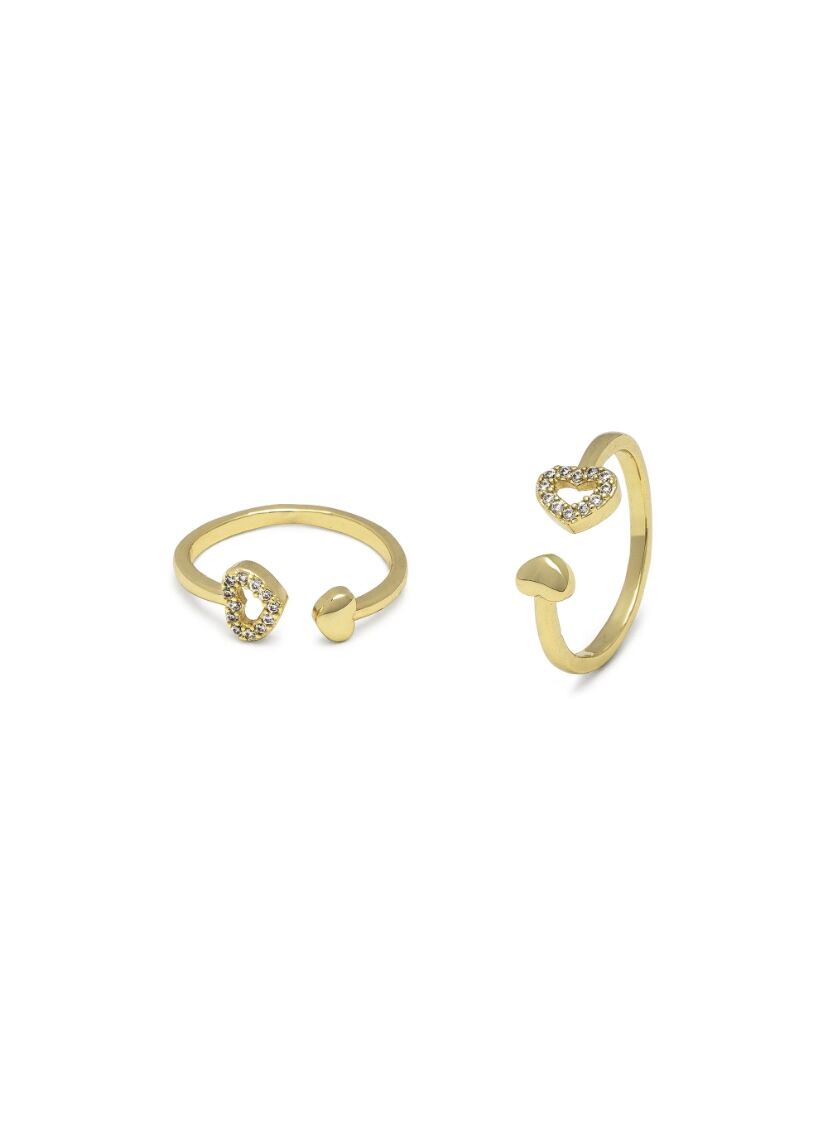 VESTOPAZZO ANELLO CUORI PAVE