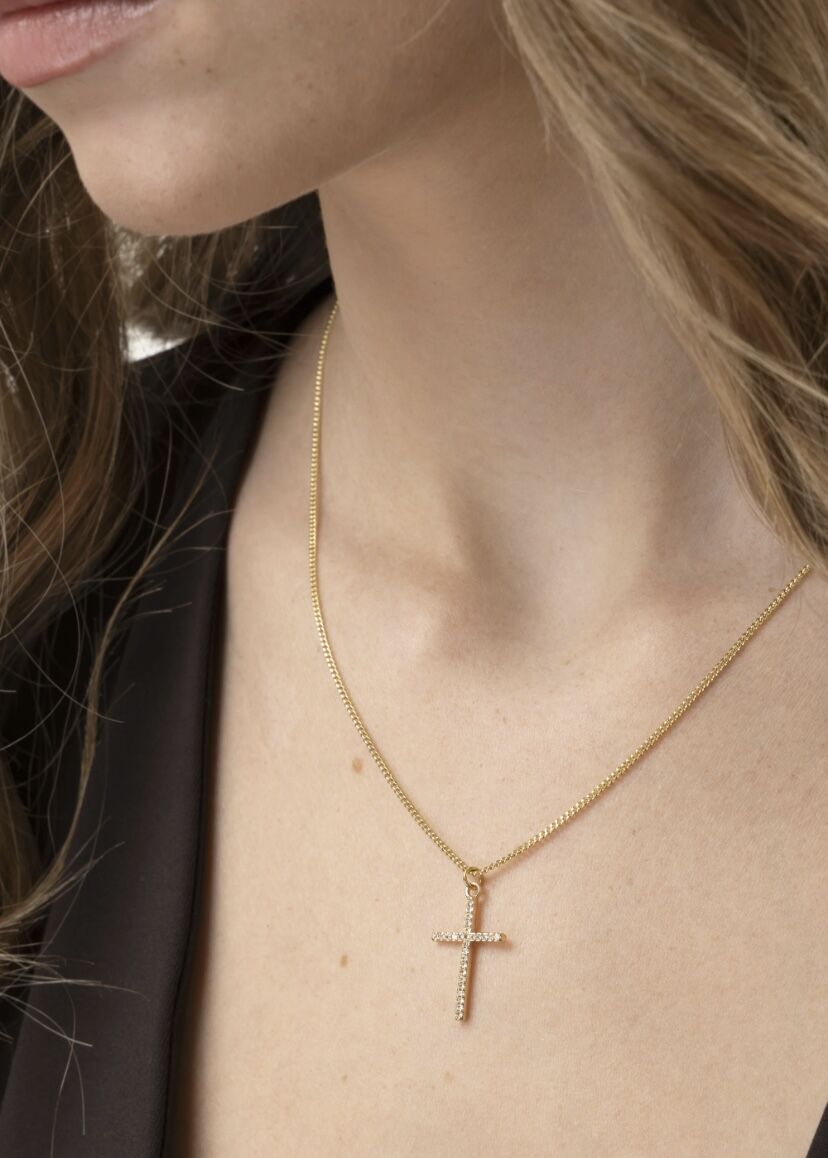 VESTOPAZZO COLLANA CROCE PAVE - immagine 3