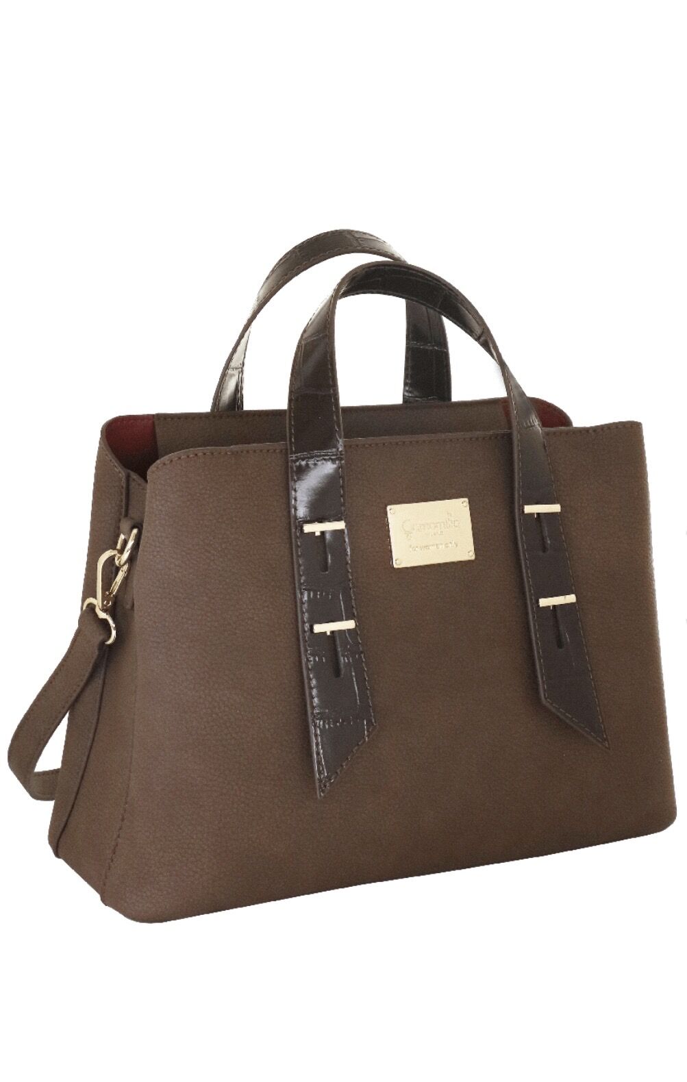 CAMOMILLA BORSA A MANO MARRONE