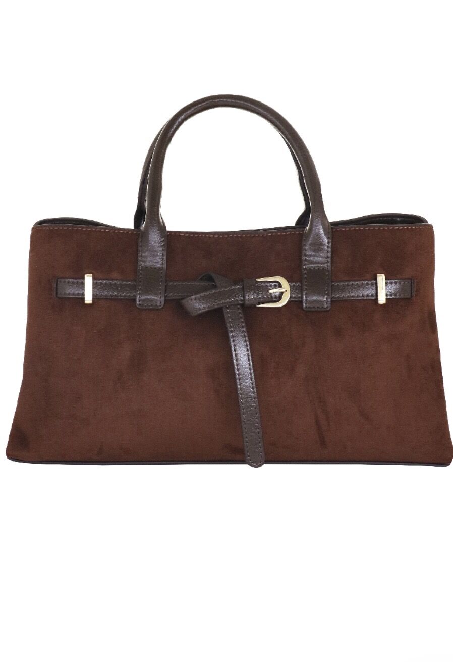 CAMOMILLA BORSA A MANO CIOCCOLATO - immagine 2