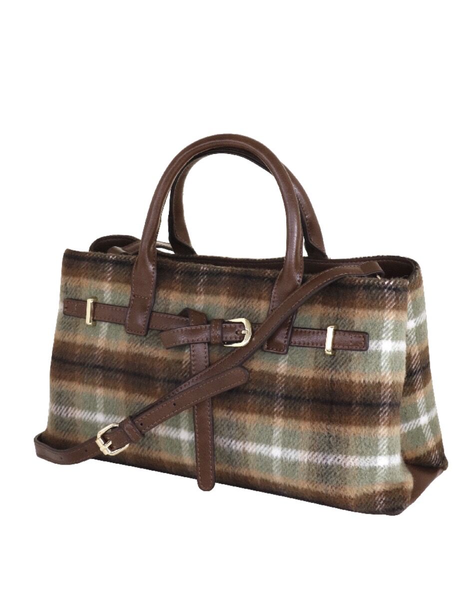 CAMOMILLA BORSA A MANO TARTAN
