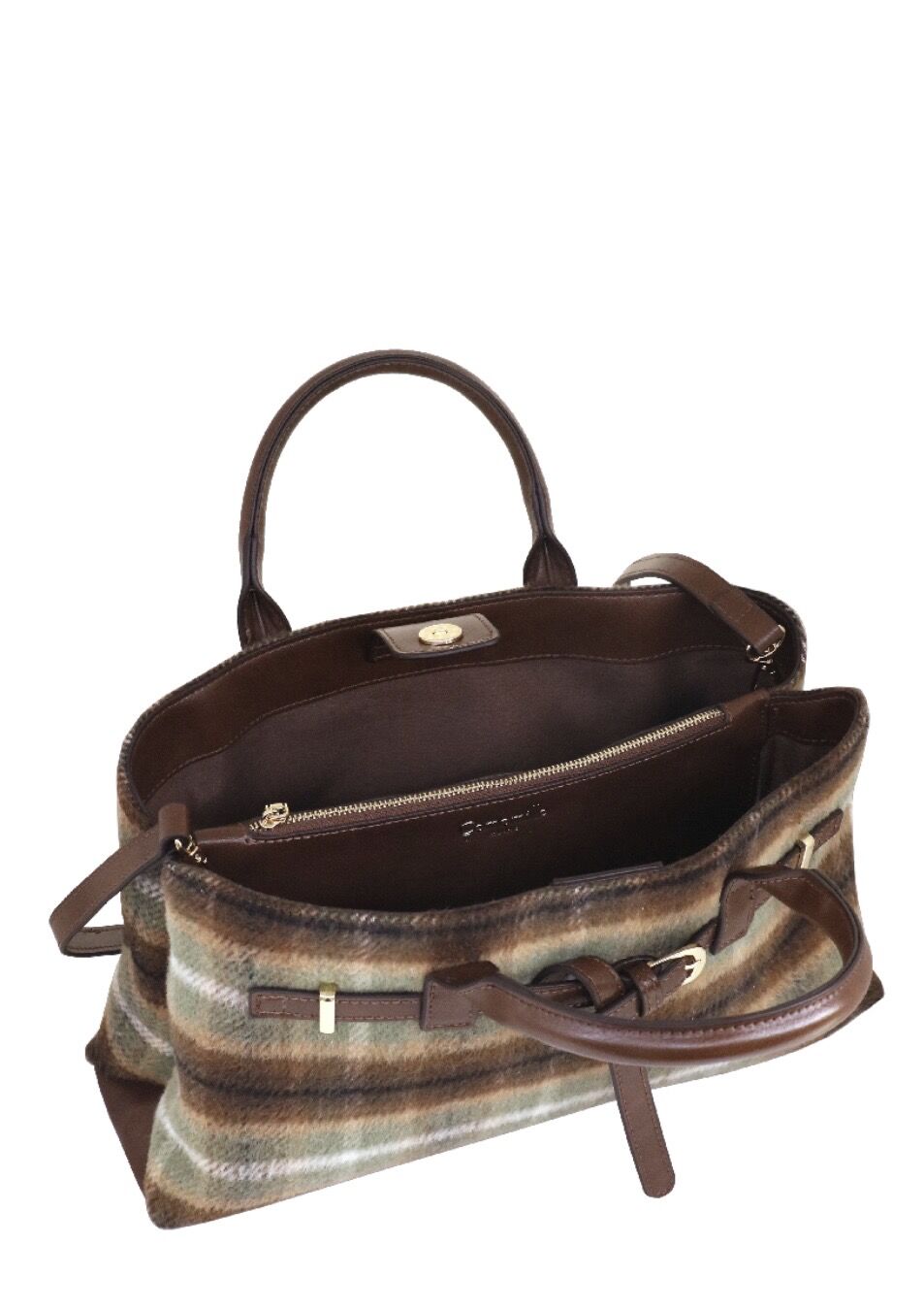 CAMOMILLA BORSA A MANO TARTAN - immagine 3